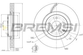 BREMS CD7856V - DISCHI FRENO - BRAKE DISCS