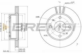 BREMS CD7858V - DISCHI FRENO - BRAKE DISCS