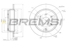 BREMS CD7860S - DISCHI FRENO - BRAKE DISCS