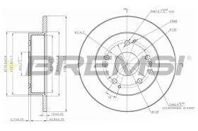 BREMS CD7861S - DISCHI FRENO - BRAKE DISCS