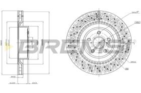 BREMS CD7862V - DISCHI FRENO - BRAKE DISCS