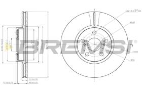 BREMS CD7865V - DISCHI FRENO - BRAKE DISCS