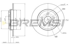 BREMS CD7866S - DISCHI FRENO - BRAKE DISCS