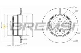 BREMS CD7868V - DISCHI FRENO - BRAKE DISCS