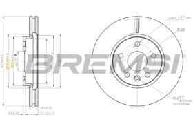 BREMS CD7869V - DISCHI FRENO - BRAKE DISCS