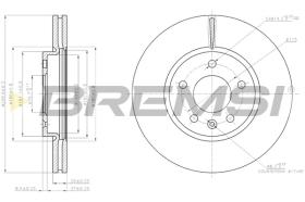 BREMS CD7870V - DISCHI FRENO - BRAKE DISCS