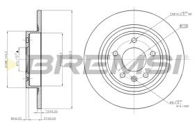 BREMS CD7871S - DISCHI FRENO - BRAKE DISCS