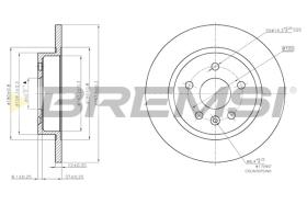 BREMS CD7872S - DISCHI FRENO - BRAKE DISCS