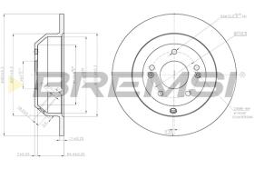 BREMS CD7873S - DISCHI FRENO - BRAKE DISCS