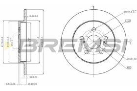 BREMS CD7875S - DISCHI FRENO - BRAKE DISCS