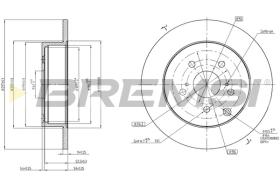 BREMS CD7881S - DISCHI FRENO - BRAKE DISCS