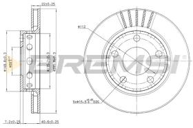 BREMS CD7887V - DISCHI FRENO - BRAKE DISCS