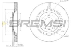 BREMS CD7889V - DISCHI FRENO - BRAKE DISCS