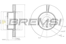 BREMS CD7891V - DISCHI FRENO - BRAKE DISCS