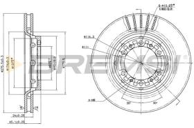 BREMS CD7892V - DISCHI FRENO - BRAKE DISCS