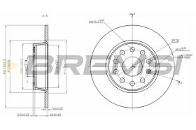 BREMS CD7895S - DISCHI FRENO - BRAKE DISCS