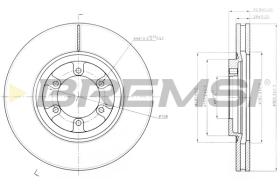 BREMS CD7902V - DISCHI FRENO - BRAKE DISCS