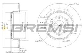 BREMS CD7933S - DISCHI FRENO - BRAKE DISCS