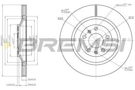 BREMS CD7935V - DISCHI FRENO - BRAKE DISCS