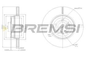 BREMS CD7936V - DISCHI FRENO - BRAKE DISCS