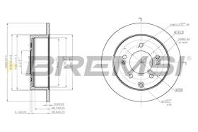 BREMS CD7945S - DISCHI FRENO - BRAKE DISCS