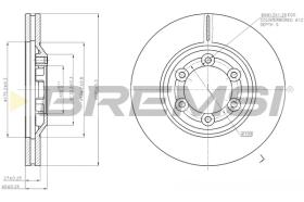 BREMS CD7947V - DISCHI FRENO - BRAKE DISCS