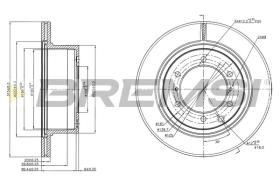 BREMS CD7954V - DISCHI FRENO - BRAKE DISCS