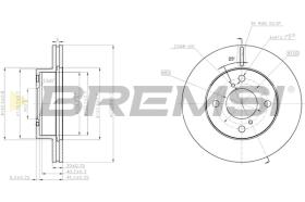 BREMS CD7960V - DISCHI FRENO - BRAKE DISCS