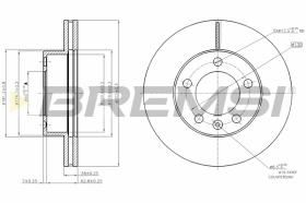 BREMS CD7974V - DISCHI FRENO - BRAKE DISCS