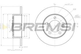 BREMS CD7976S - DISCHI FRENO - BRAKE DISCS