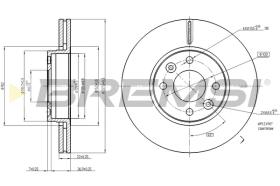 BREMS CD7978V - DISCHI FRENO - BRAKE DISCS