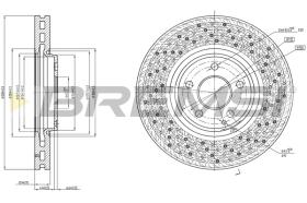 BREMS CD7981VLS - DISCHI FRENO - BRAKE DISCS