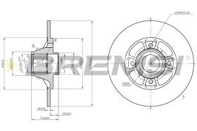 BREMS CD7984S - DISCHI FRENO - BRAKE DISCS