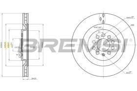 BREMS CD7985V - DISCHI FRENO - BRAKE DISCS