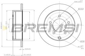 BREMS CD7986S - DISCHI FRENO - BRAKE DISCS