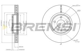 BREMS CD7996V - DISCHI FRENO - BRAKE DISCS