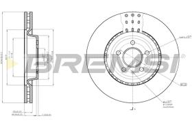 BREMS CD7997V - DISCHI FRENO - BRAKE DISCS