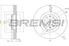 BREMS CD8000V - DISCHI FRENO - BRAKE DISCS