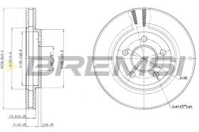 BREMS CD8001V - DISCHI FRENO - BRAKE DISCS