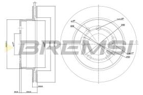 BREMS CD8002V - DISCHI FRENO - BRAKE DISCS