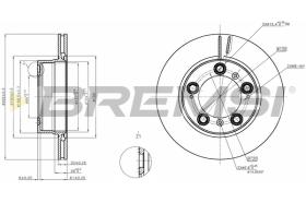 BREMS CD8023V - DISCHI FRENO - BRAKE DISCS