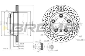 BREMS CD8028V - DISCHI FRENO - BRAKE DISCS