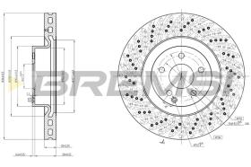 BREMS CD8030V - DISCHI FRENO - BRAKE DISCS