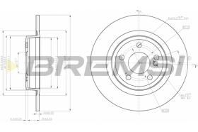 BREMS CD8031S - DISCHI FRENO - BRAKE DISCS