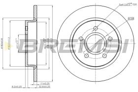 BREMS CD8061S - DISCHI FRENO - BRAKE DISCS