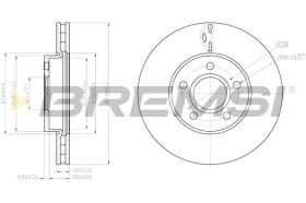 BREMS CD8062V - DISCHI FRENO - BRAKE DISCS