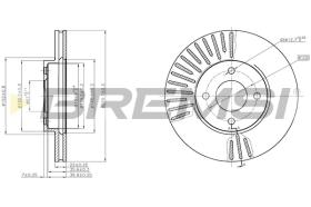 BREMS CD8068V - DISCHI FRENO - BRAKE DISCS