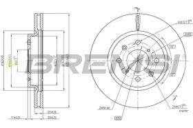 BREMS CD8070V - DISCHI FRENO - BRAKE DISCS