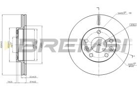 BREMS CD8078V - DISCHI FRENO - BRAKE DISCS