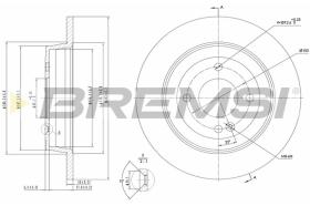 BREMS CD8090S - DISCHI FRENO - BRAKE DISCS